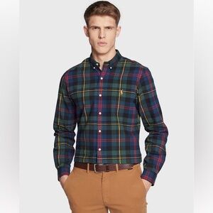 Polo by Ralph Lauren Men's Plaid Button-Down Shirt - Blue, Red, Green